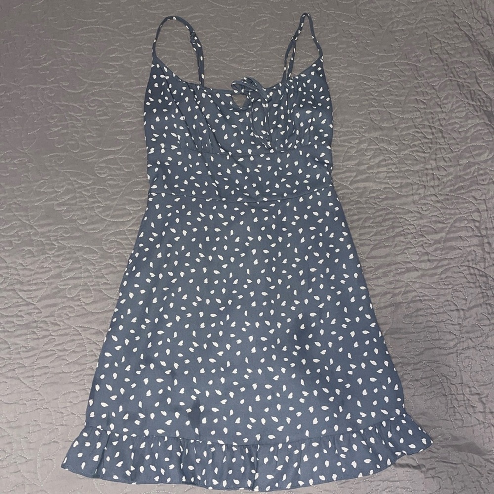 blue dot dress from abercrombie & fitch